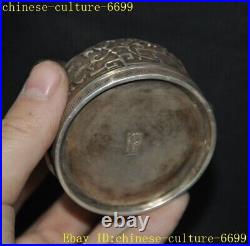 134g Old Chinese 999 Sterling Silver Official hat hat shape Jewelry box box