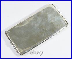 180 Grams Antique Chinese Export Sterling Silver Cigarette Case Box Dragon