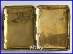 1900s CHINA CHINESE STERLING SILVER HIGH RELIEF DRAGON CARD CASE BOX