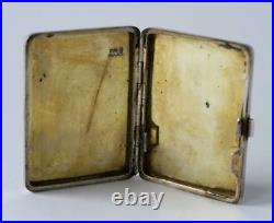 1900s CHINA CHINESE YU CHANG SHANGHAI SOLID SILVER CARD CASE BOX WITH HALLMARK