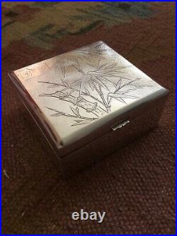 1920s Chinese Cedar Lined Silver Box