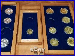 1980 LAKE PLACID CHINESE COIN SET withwooden box. 11 coins total