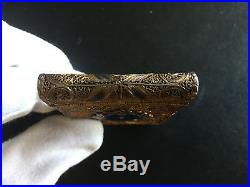 19th Century China Chinese Gilt Silver Enamel Filigree Export Case Box