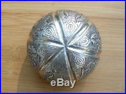 19th Century Chinese Round Silver Box