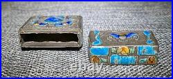 2.08 Rare Old Chinese silver Dynasty Palace Cigarette paste Tobacco box