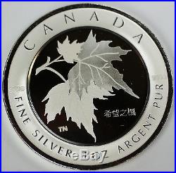 2005 Canada $5 Silver Maple Leaf of Hope- Chinese- with Presentation Box & COA