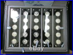 2007 25th anivarsary Chinese Panda. 999 Silver 1/4 Ounce 25 Coin set W COA & BOX