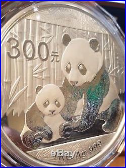 2012 1 Kilo. 999 Fine Silver Chinese Panda WithBox and COA! Rare! 1,000g/32.15 oz