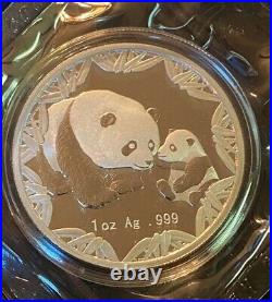 2012 ANA Worlds Fair of Money Chinese Silver Panda 1oz Proof Coin Box Case & COA