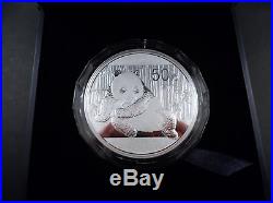 2015 Chinese 5 oz Silver Panda 50 Yuan Commemorative Coin Presentation Box COA