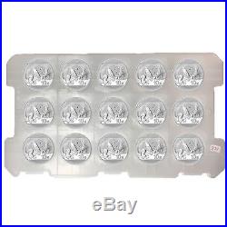 2016 Chinese Silver Panda Sheet Lot of 15 Silver Coins From Mint Sealed Box
