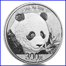 2018 1 kilo Chinese Silver Panda 300 Yuan. 999 Fine Proof (withBox & COA)