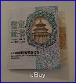 2018 150 gram Silver Proof Chinese Panda 50 Yuan Coin. 999 with Box + COA