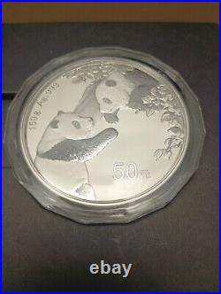 2023 150gram. 999 Silver Chinese Panda Proof Coin withCoa and Box