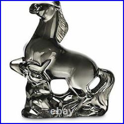 $400 Baccarat Silver Crystal 5 Horse Chinese Zodiac Stallion New In Box 2804699