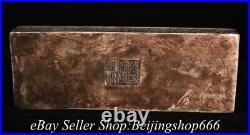 7.8 Marked Old Chinese Silver Dynasty Storage Dragon Box Statue