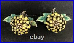 925 Silver Sterling Enamel Chinese Earrings Oriental In Box Flowers China