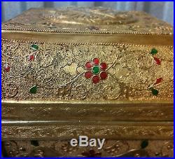 A Fine Exquisite Imperial Chinese Silver-gilt Covered Box