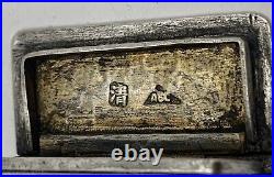 A Very Fine Antique Chinese Export Silver Snuff Book Box