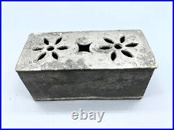 A rare pewter antique Chinese Opium Dross Box