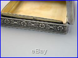 ANTIQUE CONTINENTAL SILVER & ENAMEL BOX c. 1915 (CHINESE / ORIENTAL STYLE)