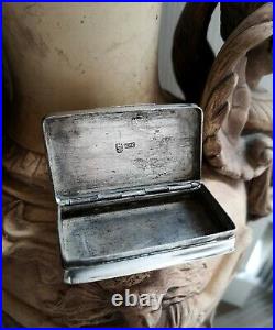 Alte Silber Tabatiere Schnupftabakdose 1840 KHC chinese silver snuff box 19. Th