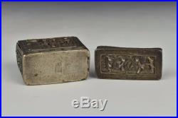 Antique 18th / 19th Century Signed Chinese Export Silver Opium Box
