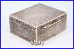 Antique 1920s Yuchang, Tianjin Export Sterling Lidded Box, Wood Inner Layering