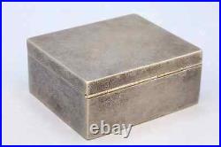 Antique 1920s Yuchang, Tianjin Export Sterling Lidded Box, Wood Inner Layering