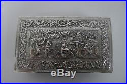 Antique 19th Century Chinese Solid Silver Box, C1860 China