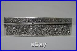 Antique 19th Century Chinese Solid Silver Box, C1860 China