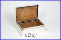 Antique Art Deco Chinese Export Silver Box Sing Fat Circa 1900