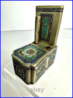 Antique Chinese Collectors Opium Travel Set Silver