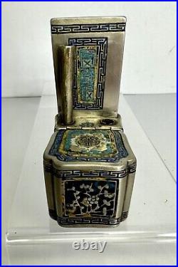 Antique Chinese Collectors Opium Travel Set Silver