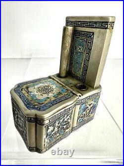 Antique Chinese Collectors Opium Travel Set Silver