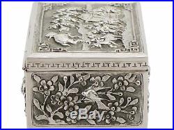Antique Chinese Export Silver Box 1850-1899