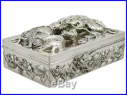 Antique Chinese Export Silver Box- 1890s