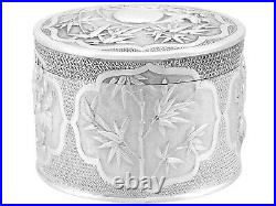 Antique Chinese Export Silver Box 1910