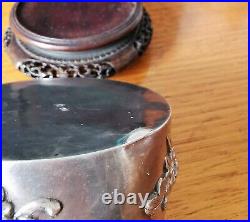 Antique Chinese Export Silver Box by KMS