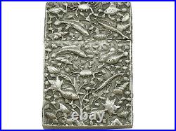 Antique Chinese Export Silver Card Case