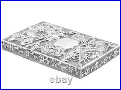 Antique Chinese Export Silver Card Case 1800s