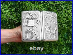 Antique Chinese Export Silver Cigar Case
