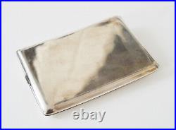 Antique Chinese Export Silver Gigarette Case Box Card Dragon China Qing Dynasty