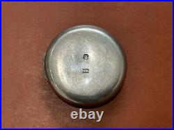 Antique Chinese Export Silver Round Pill / Snuff Box MK Mark