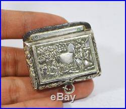 Antique Chinese Export Silver Snuff Box By Lee Ching Hong Kong