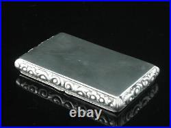Antique Chinese Export Silver Snuff Box, Yatshing of Canton c. 1830