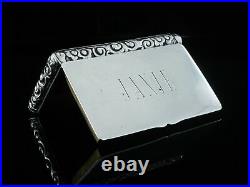 Antique Chinese Export Silver Snuff Box, Yatshing of Canton c. 1830