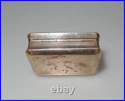 Antique Chinese Export Silver Snuff/Pill Box Canton MK Mark