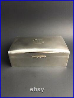 Antique Chinese Export Silver Zee Sung Humidor 529 Grams