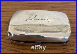 Antique Chinese Export Solid Silver 88g Tobacco Box/Card Case RARE ESTATE FIND